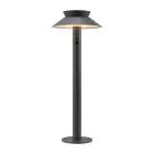 Nordlux Solar Sokkel Lamp Justina Metaal Antraciet 5W 400lm - 830 Warm Wit | Bewegings- en Lichtsensor